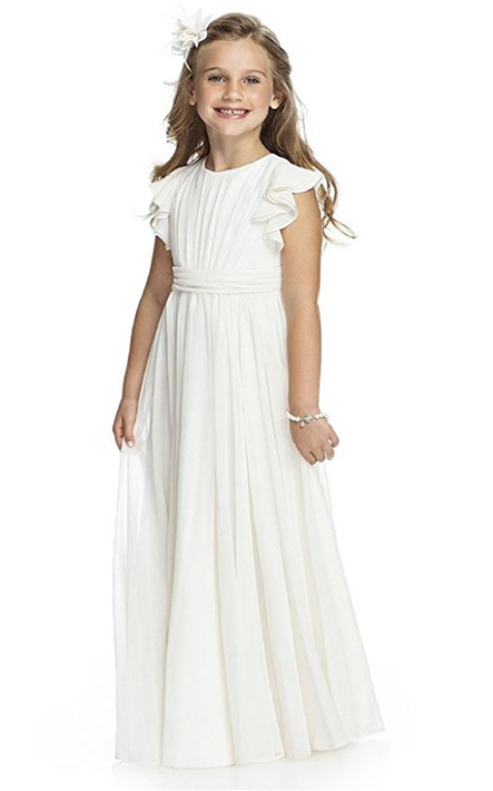 white blessing dress