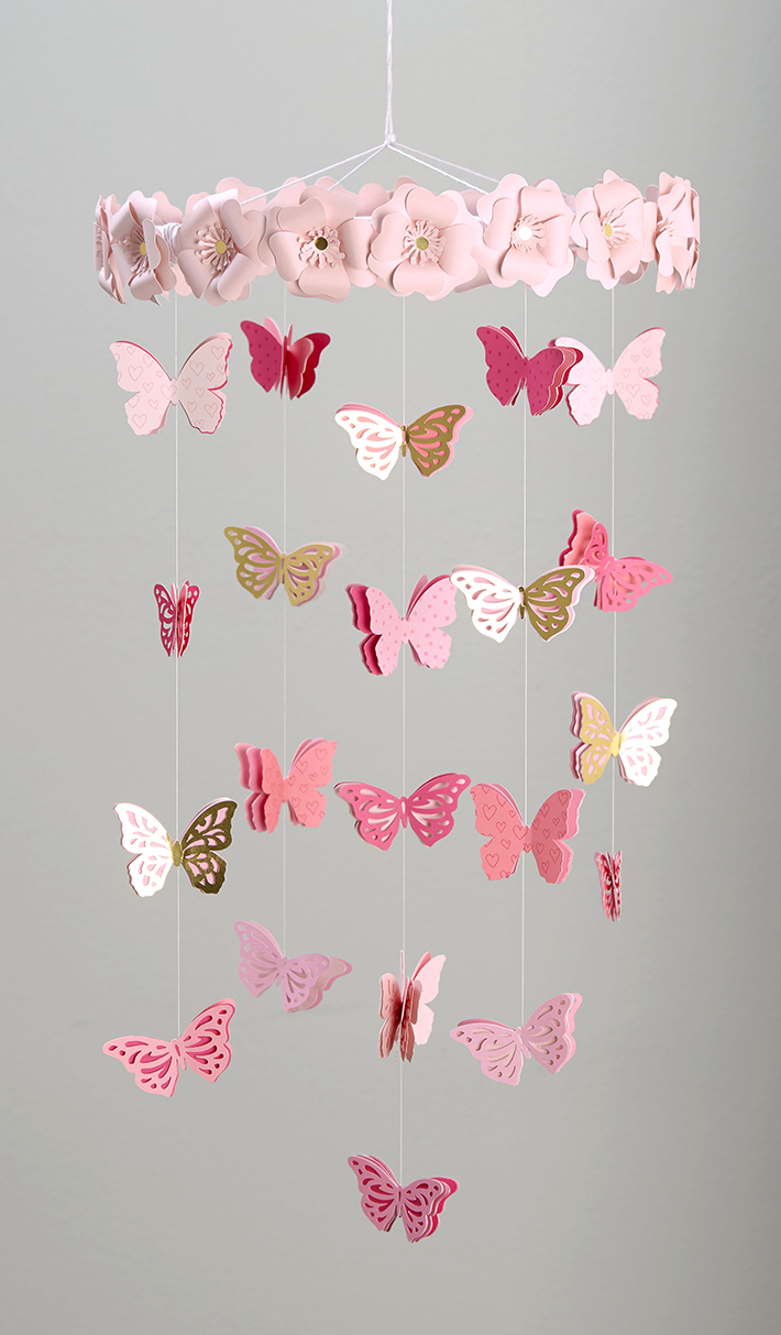Behind Mytutorlist.com: Paper Butterflies For A Pretty Butterfly Mobile