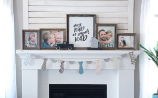 Father’s Day Wood Tie Banner