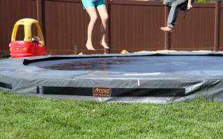 Backyard makeover and Avyna Trampolines Review