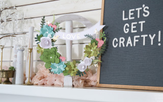 Paper Succulent Wreath