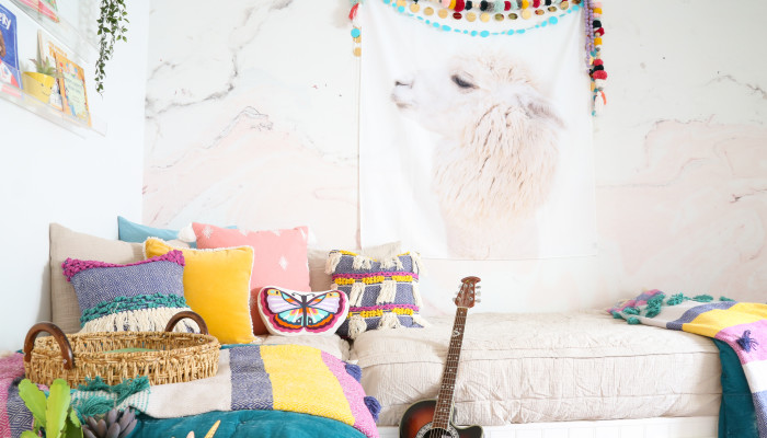 Tips for Styling Kid Spaces: Bright Boho Bedroom
